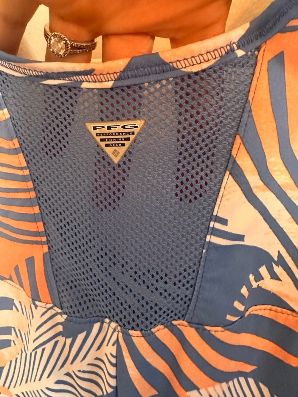 Blue Coral Cooling Dress • Cover-Up • Columbia • 1X • Tropical Cruise Vacation - Picture 2 of 6